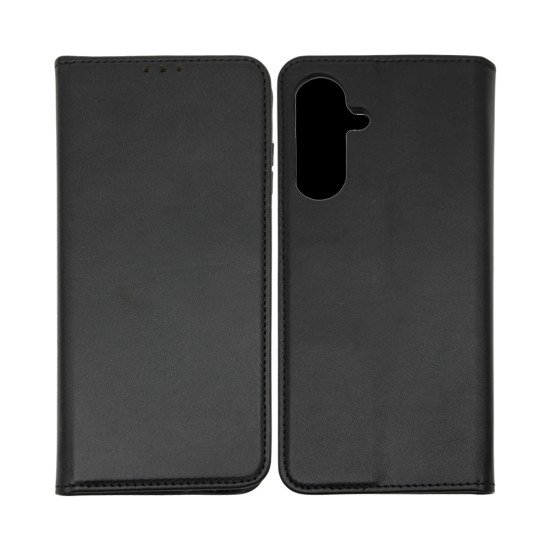 Capa Flip de Couro com Bolso Interno para Samsung Galaxy A37 Preto